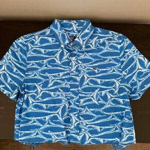 Boys Vineyard Vines short sleeved button up shirt